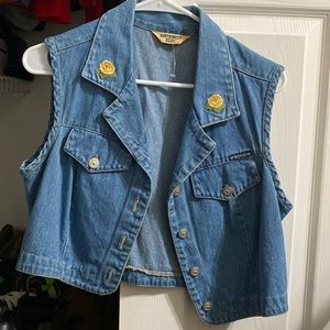 vintage denim vest